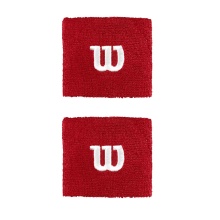 Wilson Sweatband W Standard Red 2-Pack